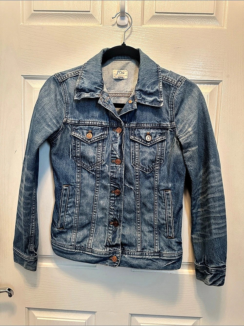 J.Crew Classic Denim Jacket in Blue 100% Cotton